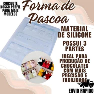 Imagem de Forma Especial Tablete Barra Silicone Chocolate Recheio - Crgfestas