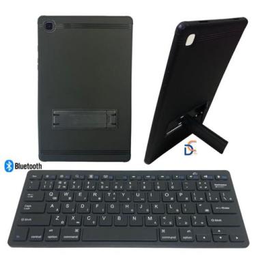 Imagem de Capa + teclado Bluetooth p/ Tablet Samsung Galaxy A7 Lite T220 T225 8.