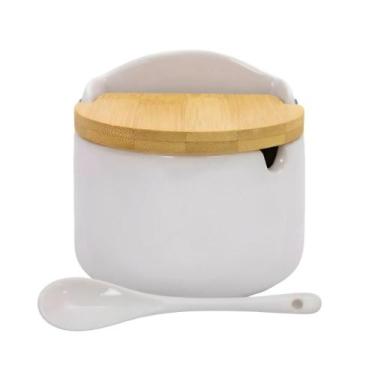 Imagem de Porta Mantimentos/Condimentos - Branco (250g) Liso - Lyor, Branco