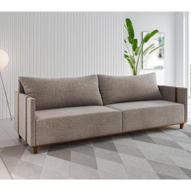 Imagem de Sofá living 3 lugares 2m linho louis - Viero