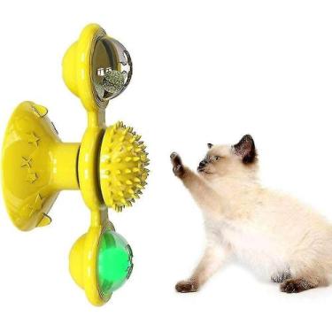 Imagem de Brinquedos para gatos brinquedo de gato de moinho de vento com bola le