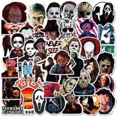Imagem de Adesivos de papel assassino de filmes de terror para adultos, decalque