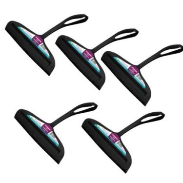 Imagem de Rodo Rodinhos Secador de pia Sanremo 14Cm com Borracha Preto, 5