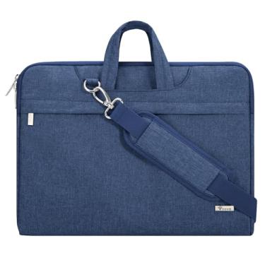 Imagem de Voova Bolsa para laptop de 15,6 polegadas com alça de ombro, capa impermeável para laptop compatível com MacBook Air/Pro de 15 a 16 polegadas, HP Acer Asus Dell Lenovo, bolsa fina para homens e