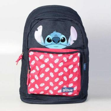 Imagem de Mochila Escolar De Costas Stitch Ms46972sc Azul - LUXCEL, AZUL / 0200,