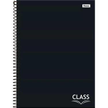 Imagem de Caderno Universitario 160F Class Preto Foroni 30.6638-9