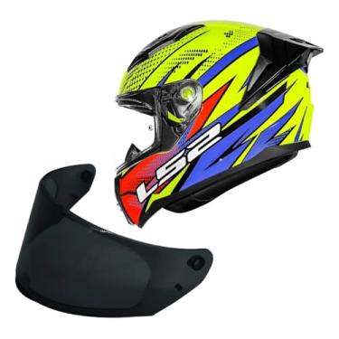 Imagem de Capacete Moto Ls2 FF810 Vigo Flight Amarelo + Viseira Fume (58)