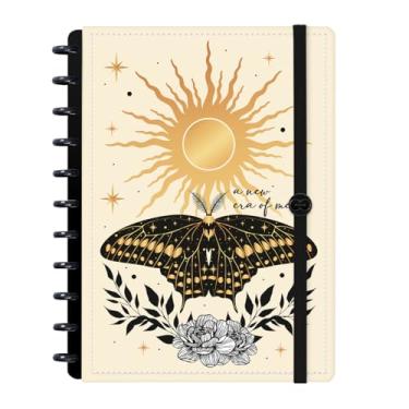 Imagem de Caderno Disco Inteligente G Cosmos Mariposa Preta 80 Fls