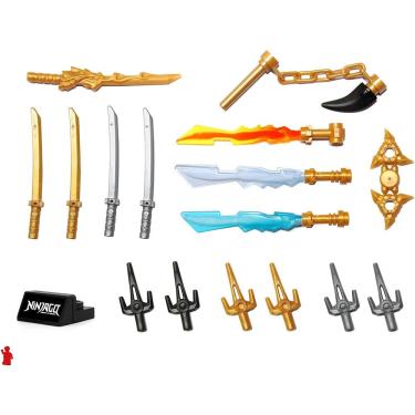 Imagem de Lego NinjaGo Weapons Accessory Pack com suporte de exibição - para todas as minifiguras