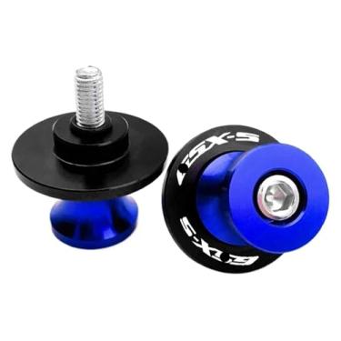 Imagem de BYYINGSUS Parafusos de suporte deslizante de carretel de braço oscilante M8 para motocicleta compatíveis com S&uzuki GSX-S750 GSX-S1000 GSX-S1000GT GSX-S950 GSXS 750 1000 2011-2024 (azul)