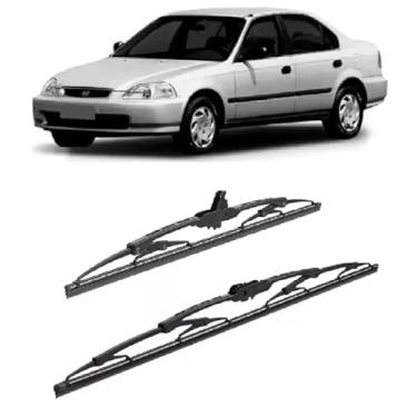 Imagem de Par Palheta Parabrisa Civic 1991 1992 1993 1994 Até 2015