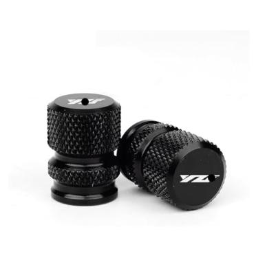 Imagem de BYYINGSUS Parafusos de suporte deslizantes de bobinas M6 compatíveis com YZF R1 R3 R6 R7 R25 1999-2023 Acessórios de motocicleta Tampas de válvula de pneu de alumínio (tampas de válvula-preta)