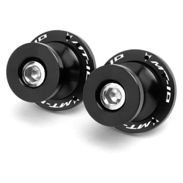 Imagem de BYYINGSUS Compatível com MT03 MT09 MT10 MT 03 09 10 Mt03 Mt09 Mt10 Bobinas de braço oscilante parafusos de suporte deslizantes acessórios de motocicleta de braço oscilante de 6 mm (preto MT10)