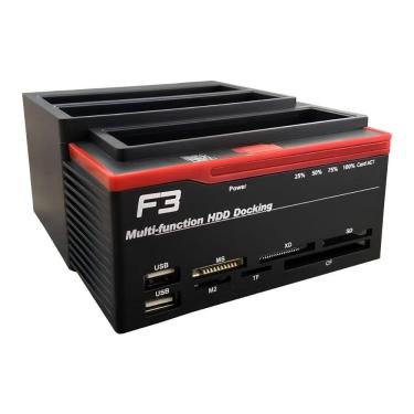 Imagem de Dock Station SSD e HD 2.5 / 3.5 SATA - Leitor de Cartão - USB 3.0 - JC-DOC876U3.0