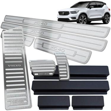 Imagem de Descanso Pedaleira Soleira Inox Prata Volvo XC40 2018 A 2020