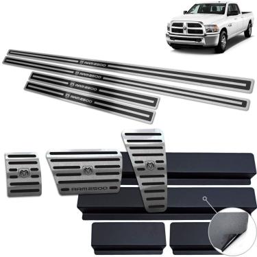 Imagem de Pedaleira E Soleira Dodge Ram 2500 2012 A 2017 Preto
