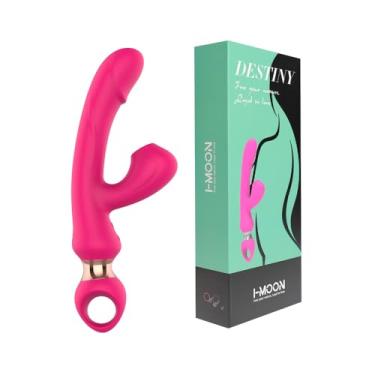 Imagem de Vibrador Destiny, Vibrador Ponto G + Sugador de Clitoris, 7 Modos de Pulsação, 10 Modos de Vibração, Silicone + ABS, Recarregável, 24,7x4,2x9,2cm, 235g