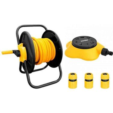 Imagem de Suporte Enrolador s/ rodas + Mangueira 20m + Aspersor Vonder