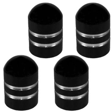 Imagem de Kit 4 tampa de válvula esportivo de pneu câmara carro moto bike modelo