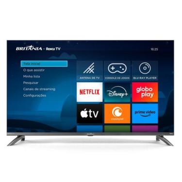 Imagem de Smart TV 40 Britânia BTV40M9GR2CGB Roku TV LED Dolby Audio, Bivolt