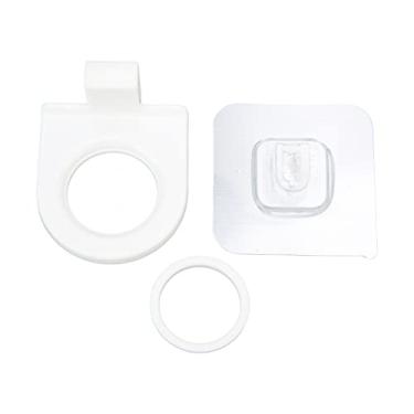 Imagem de Suporte para garrafa de gel de banho autoadesivo montado na parede, shampoo, sabão, gancho líquido, rack de armazenamento para banheiro, cozinha, banheiro, feito de material de