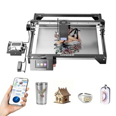 Imagem de Longer Gravador a laser RAY5 40W com kit de assistência a ar, cortador e gravador a laser de alta precisão para madeira, metal, acrílico, objetos cilíndricos, copos