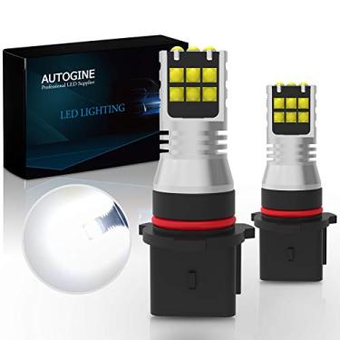 Imagem de AUTOGINE Lâmpadas LED de neblina P13W, 2600 lúmens extremamente brilhantes 3030-SMD 12277 lâmpadas de LED para carros de motocicletas, caminhões, SUV, neblina DRL (6000K xenon branco)