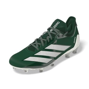 Imagem de adidas Tênis masculino de futebol americano Adizero Electric.1, Verde escuro/branco/verde escuro, 48