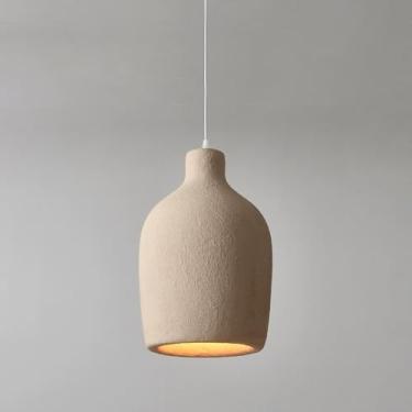 Imagem de Luminária pendente minimalista Wabi-sabi, luminária suspensa estilo japonês, iluminação de teto, luminárias criativas para cozinha interna, luminárias pendentes para mesa de jantar, lustres