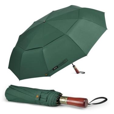 Imagem de Guarda-chuva de golfe G4Free compacto à prova de vento 137 cm verde es
