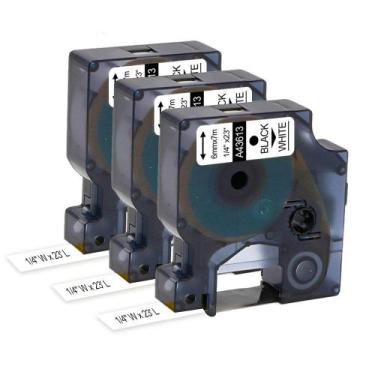 Imagem de Fita de etiqueta Oozmas compatível com Dymo D1 43613 6 mm x 7 m