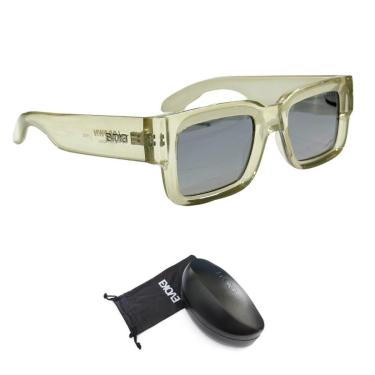 Imagem de Óculos de Sol Evoke Lodown H03S Crystal Nude Flash Silver-Unissex