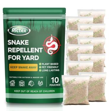 Imagem de Rictex Repelente de cobra potente para quintal: mantenha a cobra longe do repelente para atividades ao ar livre - natural seguro para crianças e animais de estimação - Snake Be Gone for Lawn Garden