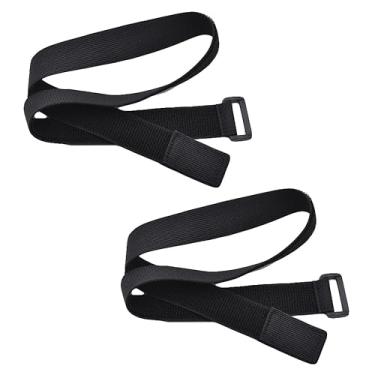 Imagem de ThtRht Pacote com 2 alças de suporte para projetor, suporte de alça de amarração, fixador de gancho e laço, fixador para projetor, tripé, altura ajustável, suporte portátil para laptop, projetor