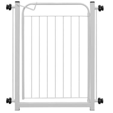 Imagem de Portao Grade Para Cachorros Cercado Pet Ajustavel 78cm Ate 153cm Protecao Segura Para Caes e Criancas(Branco 78cm A 83cm)