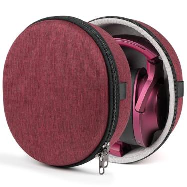 Imagem de Capa de fone de ouvido Geekria UltraShell para Sony WH-XB900N, WH-H910N, WHH900N, WH-1000XM3, WH-1000XM2, WH-H810 fones de ouvido com espaço para acessórios, Deep Red