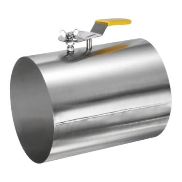 Imagem de PATIKIL Amortecedor de duto de retrocesso de 15 cm, ajuste manual de aço inoxidável 304, amortecedor de volume de fluxo de ar para ventiladores, exaustores, exaustores, sistemas de ventilação HVAC