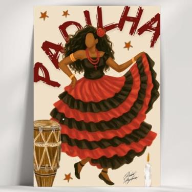 Imagem de Coleção de 62 quadros decorativos Giz - Umbanda e Candomblé - Decoração Orixá - Afro Brasileira - Escolha o seu Orixá! (Clássico, Padilha, 28x20cm)