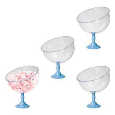 Imagem de Expositor De Balas Baleiro 450ml Premium 4pçs Bomboniere Acrílico (AZUL CLARO)