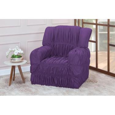 Imagem de Capa Poltrona Do Papai 1 Lugar Elasticada Malha Gel - Nalu Casa e Deco