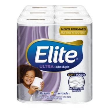 Imagem de 10X Papel Higiênico Folha Dupla Ultra 12 Rolos 20M Elite