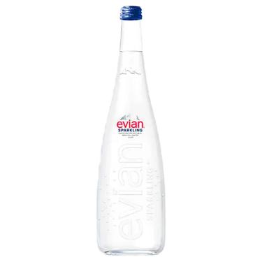 Imagem de ÁGUA MINERAL EVIAN SPARKLING COM GÁS VIDRO 750ML