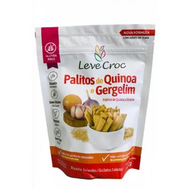 Imagem de Biscoito Palito Salgado Quinoa e Gergelim Sem Glúten Leve Crock 120g