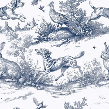 Imagem de VaryStyle Papel de parede verde floresta árvore animal descascar e colar papel de parede vintage floral para prateleira de armário adesivo adesivo removível em papel de parede para quarto de berçário