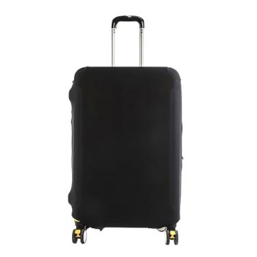 Imagem de JewelryWe Protetor de capa de bagagem elástico: protetor de mala resistente a arranhões para bolsas de viagem de 55 a 63 cm (preto, M), Preto, M