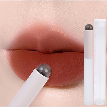 Imagem de Pincel de silicone macio para lábios, corretivo, batom, aplicação de brilho labial, pincel redondo, portátil, ferramentas cosméticas, pincéis de maquiagem