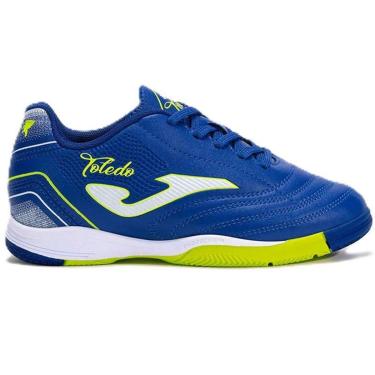 Imagem de CHUTEIRA FUTSAL JOMA TOLEDO JR AZUL VERDE INFANTIL-Masculino