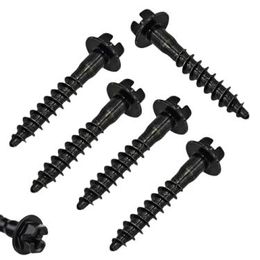 Imagem de Shakas 5 peças de parafusos de caixa de filtro de ar BAS01003, retentor de aço carbono à prova de ferrugem, número de peça de substituição 12549031, 11549031, 6509605AA, compatível com Chrysler Chevy