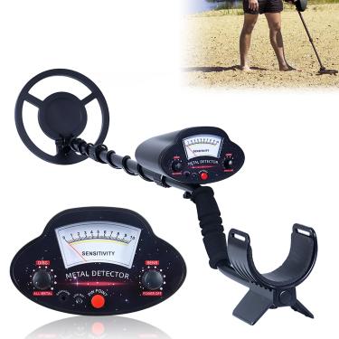 Imagem de Detector de metais para adultos, testador profissional de detectores de ouro de metal, detector à prova d'água de alta precisão de metal e platina, bobina subterrânea para detecção de ouro (preto)