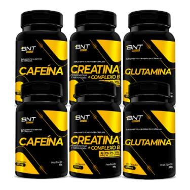 Imagem de Kit Suplemento Alimentar Creatina + Glutamina + Cafeína Cápsulas (2)
